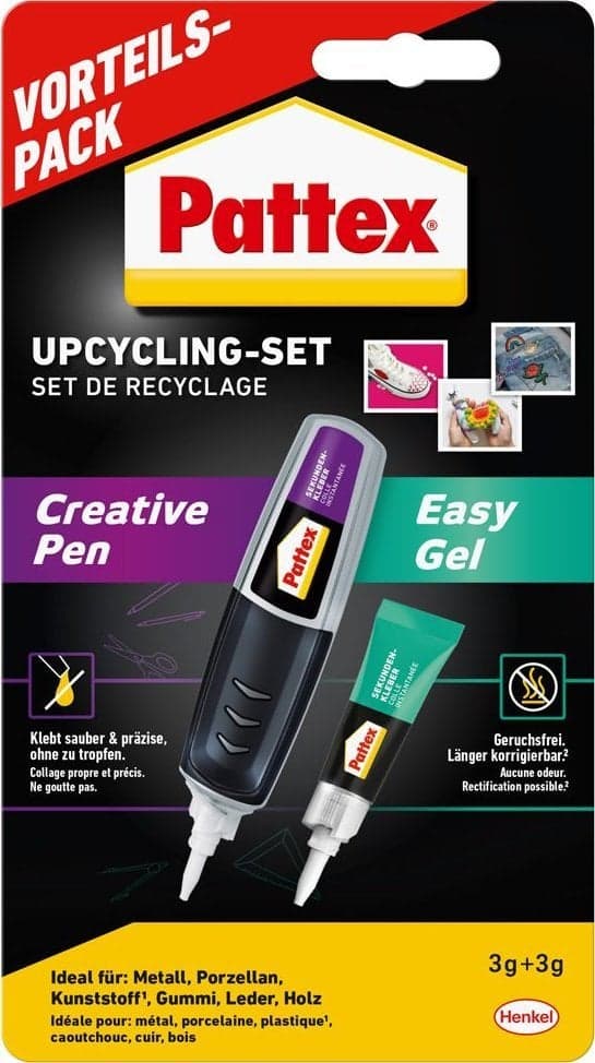Pattex Pattex Seconddenkleber Upcycling Set Creative Pen + Easy Gel vähittäismyynti