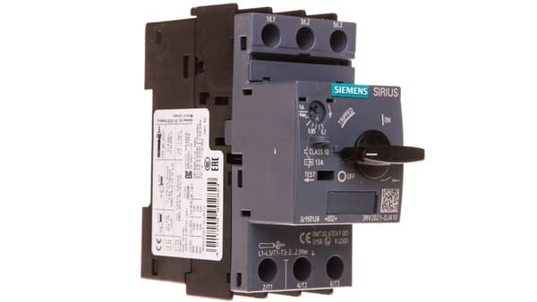 Motorafbryder 3P 0.25kW 0.7-1A S0 3RV2021-0JA10