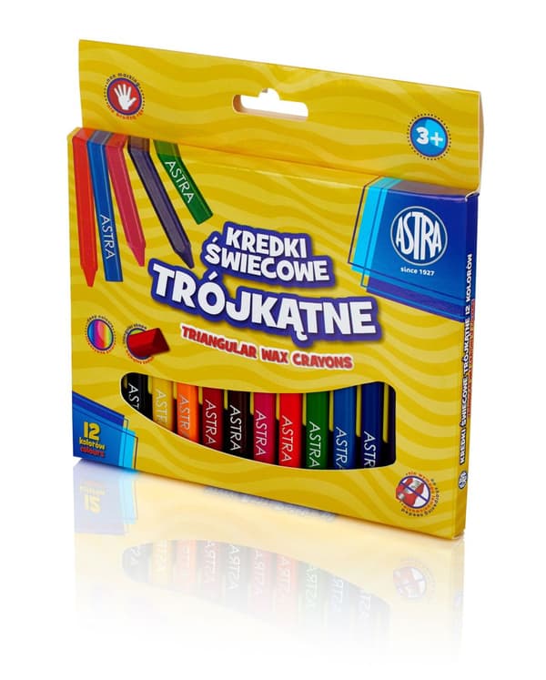 Astra trekantiga pennor 12 färger