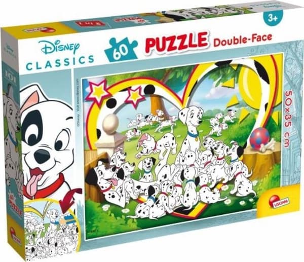 Lisciani Kaksipuoliset Palapelit Plus 60 Disney Klassikot