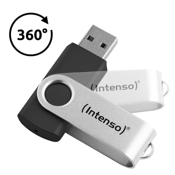 Intenso Office Line 32GB USB-tikku 3.2 hopea-musta