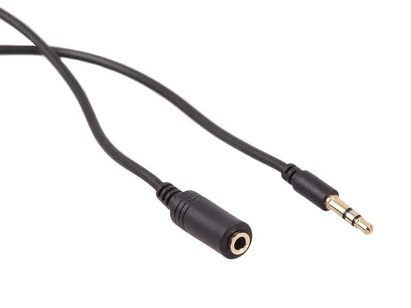 Kabel Maclean Jack 3.5mm - Jack 3.5mm 5m sort (MCTV-821)