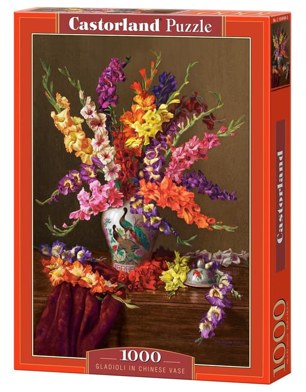 Palapeli 1000 Gladioli kiinalaisessa maljakossa CASTOR