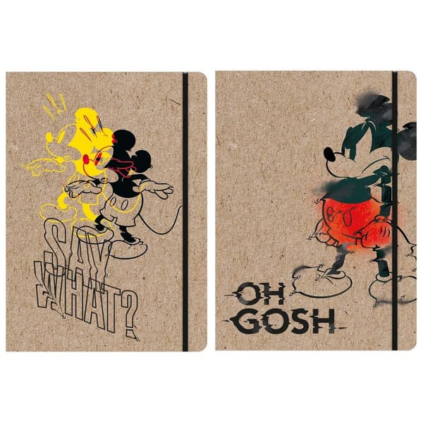 Mappe med viskelæder A4 Mickey Mouse Kraft