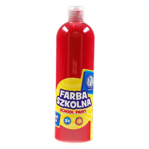 Skolemaling flaske 500ml mørkerød ASTRA