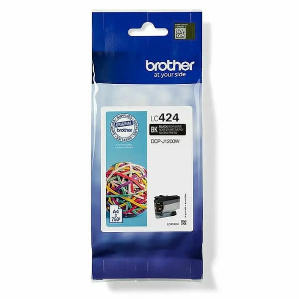 Brother Blækpatron LC-424BK - Sort