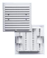 VENTILATIONSGALLER MED ALLUSION 175*175MM BRUN