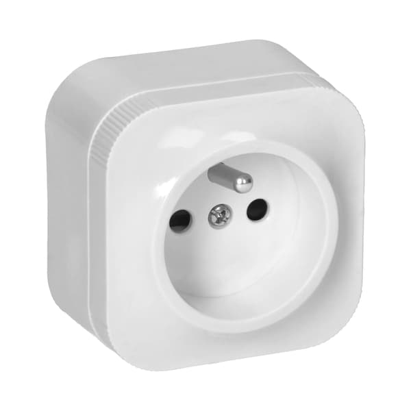 Enkeltstik ToDo 2P+Z IP20, hvid