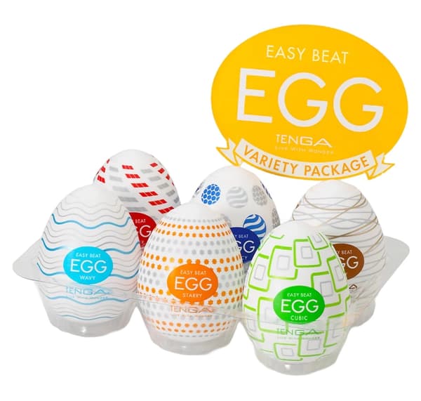 Tenga Egg Variety Pack Standard - 6 texturerade intima hylsor