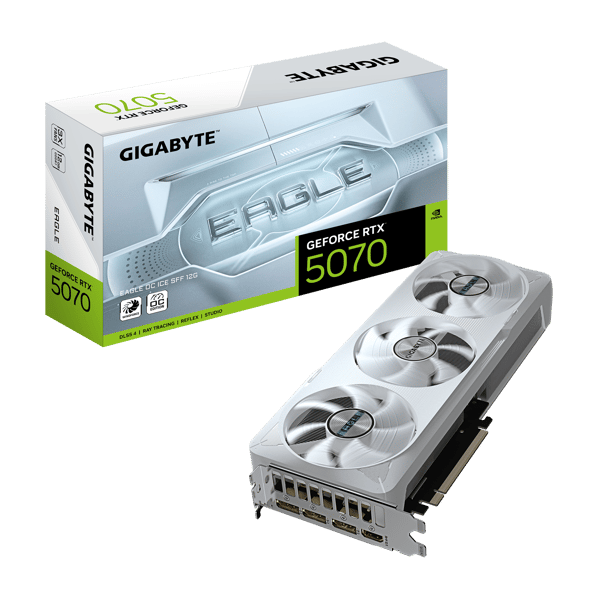 Gigabyte GeForce RTX 5070 EAGLE OC ICE SFF 12G - grafikkort - GeForce RTX 5070 - 12 GB