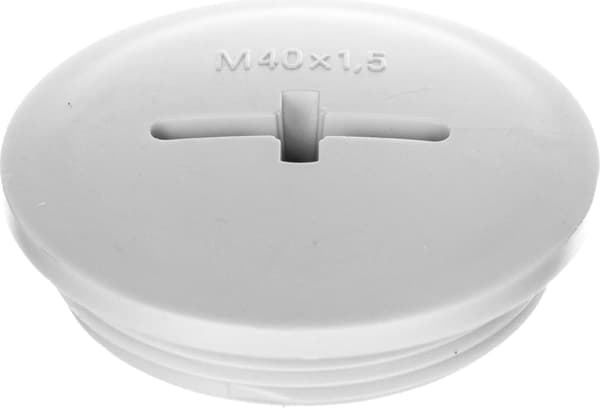 Polyesterhætte M40 SKINDICHT BLK-M 40x1,5 lysegrå 52006650