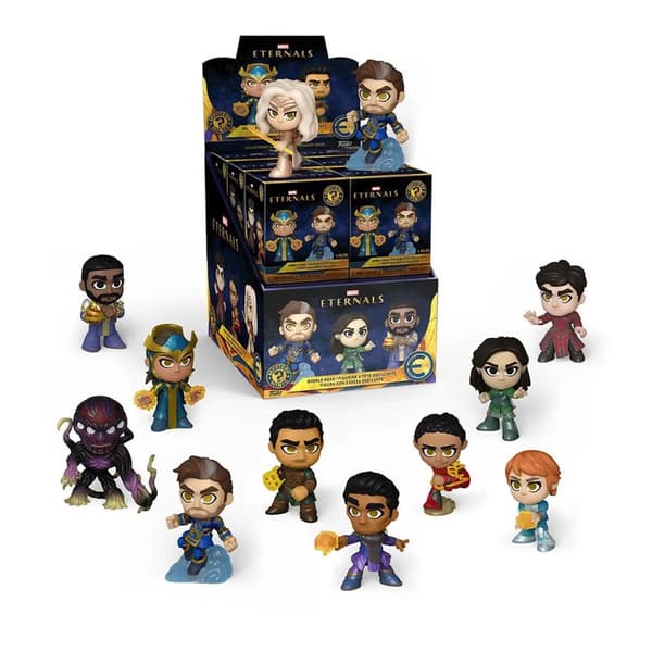 Assorterade Mystery Minis Marvel Eternals utställare
