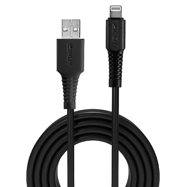 Lindy USB-A USB-kaapeli - Lightning 3 m musta (31322)