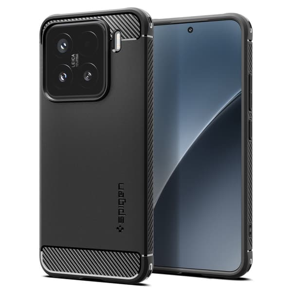 Spigen Rugged Armor, mat sort - Xiaomi 15