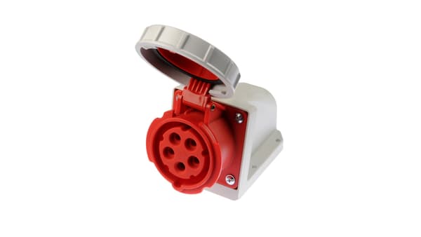 Teräspistorasia GS165/IP67, 16A 5P 400V IP67