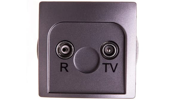 Kontakt-Simon Basic R-TV antennestik 10dB inox (BMZAP10/1.01/21)