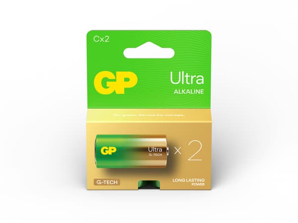 GP alkalinebatteri ULTRA C (LR14) 2PP /2 stk. /