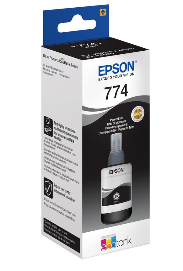 Epson blæk sort T 774 140 ml T 7741