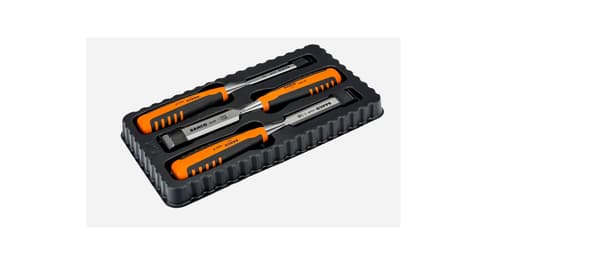 BAHCO PUUNVEISTOTERÄT PROF 3kpl. 12,18,25mm