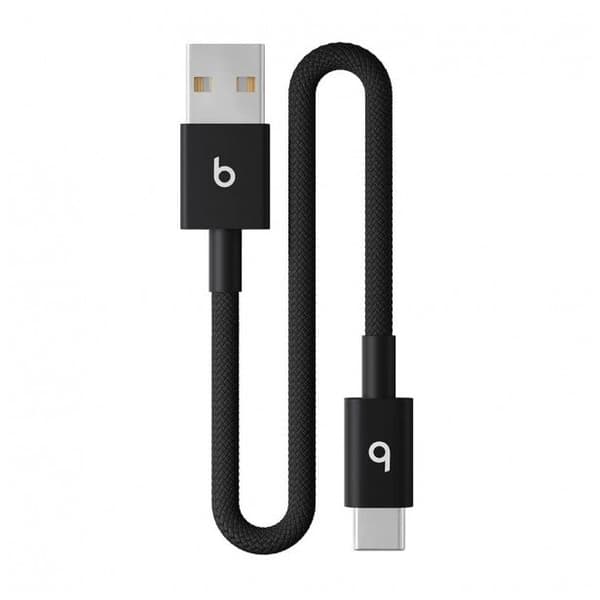APPLE Beats USB-A–USB-C-punottu lyhyt kaapeli 20 cm – Bolt Black