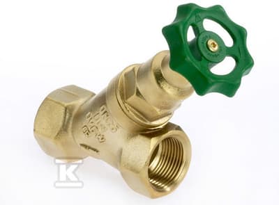 VENTIL DN25, TYP1501, GW1\", SKRÅ, AFSPÆRINGS.