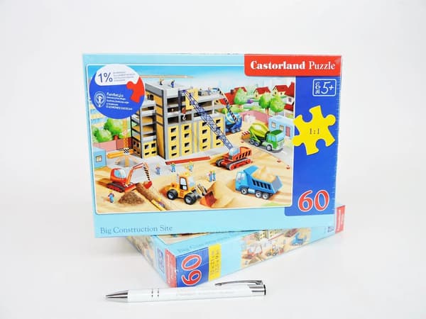 Puslespil 60 Stor Byggeplads CASTOR
