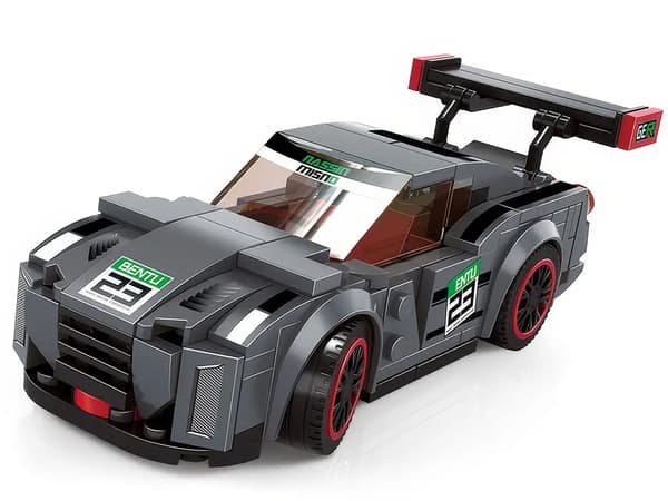 Tekniset palikat Urheiluauto HARMAA 166 osaa + tarrat ZA5743