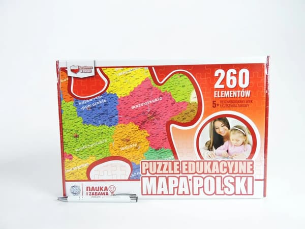Pussel 260 Pedagogisk karta över Polen