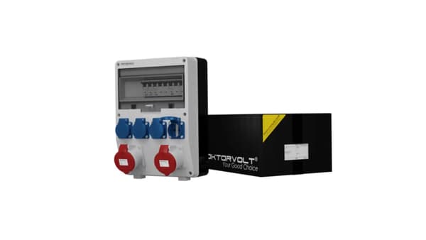 Rakennuskytkinlaite TD-S 2x32A 4x230V Schuko Doktorvolt 2183