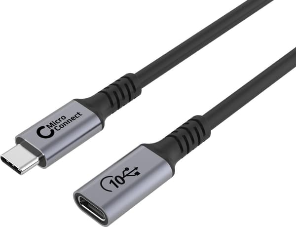 MicroConnect Premium USB-C-kabel förlängare 1,5 m 20 Gbit/s, 240 W, USB 3.2 Gen 2x2