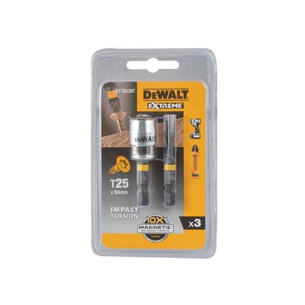 Dewalt Sladdlöst ändset 2xT25/50mm +handtag - DT70538T
