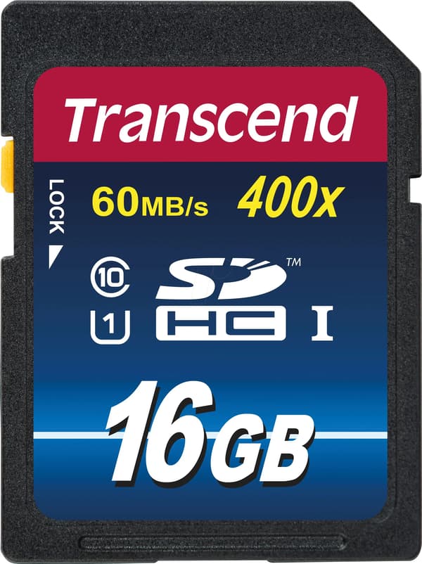 Transcend SDHC 16GB Class 10 UHS-I 400x Premium