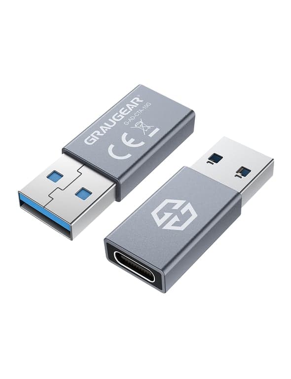 Adapter USB Graugear USB-C - USB Sølv (G-AD-CTA-10G)