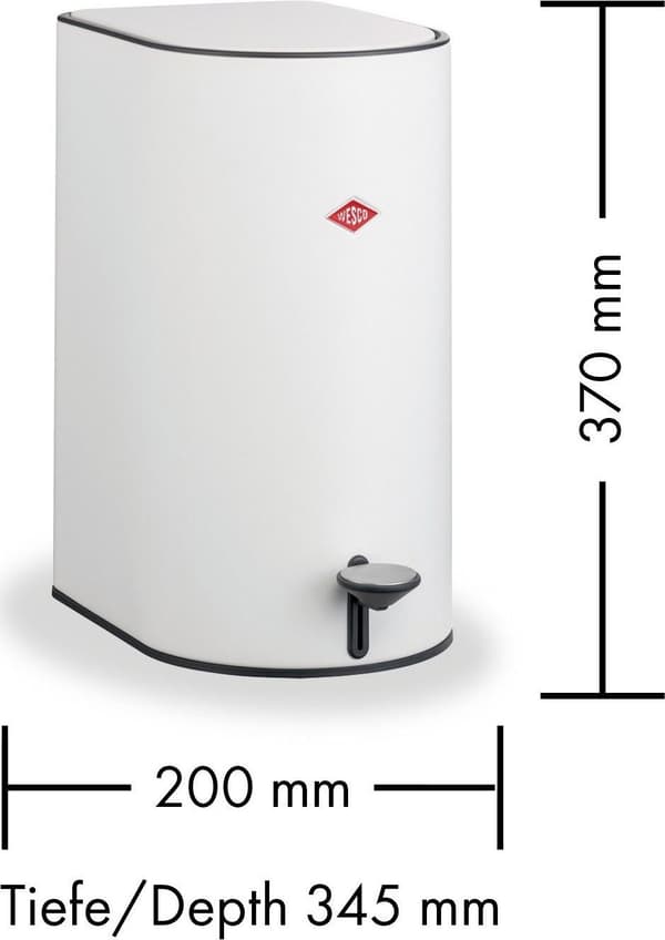 Roskakori STEP BOY 9l mattamusta - WESCO