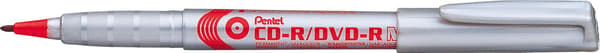 Pentel MARKER PERMANENT NMS51 0,8 MM RØD CD MILJØVENLIG