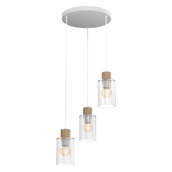 Taklampa MADERA 3xE27
