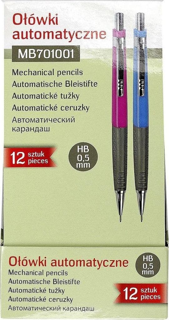 Automatisk blyant HB 0,5 mm (12 stk)