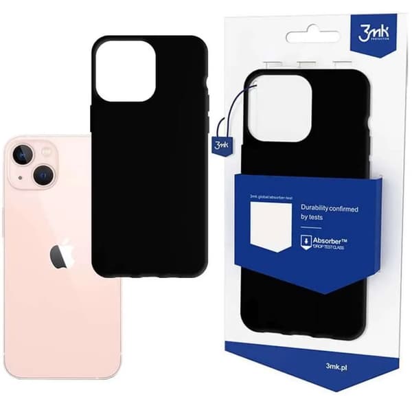 3mk Matt Case -sarjan kuori iPhone 14 Plus -puhelimelle - musta
