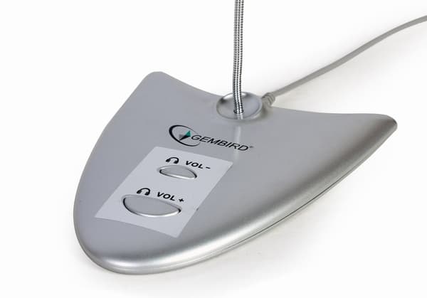 GEMBIRD USB skrivbordsmikrofon MIC-DU-01 med integrerat ljudkort