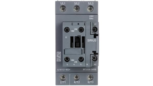Effektkontaktor 80A 3P 37kW 230V AC 1S+1B S2 3RT2038-1AP00