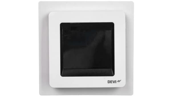 Elektroninen termostaatti Devireg Touch 230V 16A 5-35C IP21 kiiltävä 140F1071