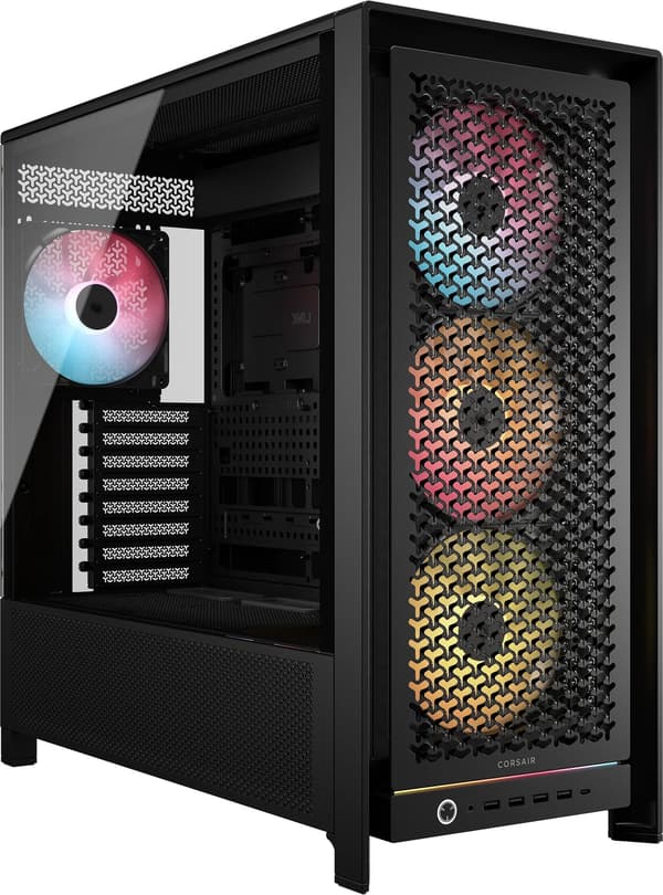 CORSAIR Geh Midi FRAME 5000D RS ARGB Airflow Kabinet, Sort