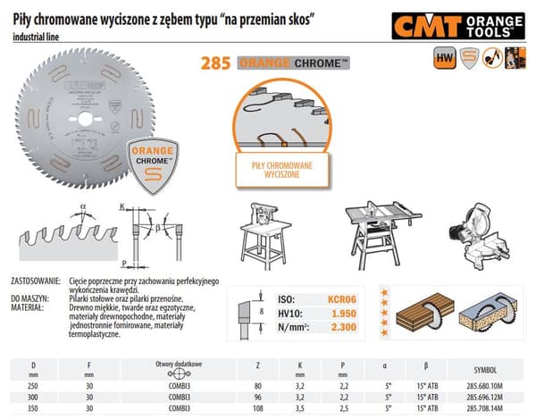 CMT Chrome sav 300 x 30mm (285.696.12M)