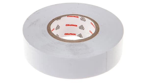 Cellpack Isoleringstejp 128 PVC vit 25m (145801)