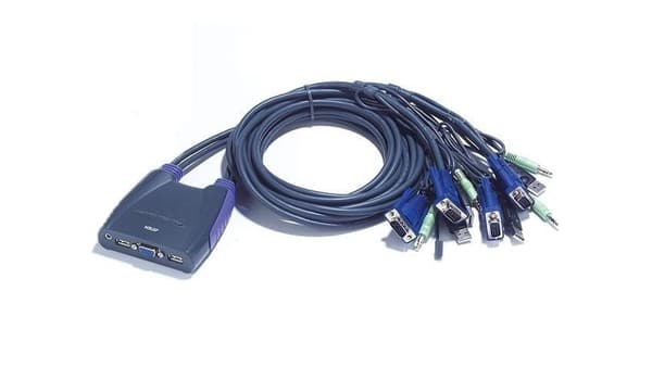 ATEN Petite CS64US - KVM / lyd / USB-switch - 4 porte