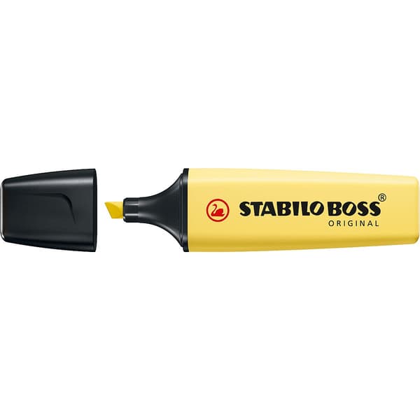 Overstregningstusch STABILO BOSS ORIGINAL Pastel gul p10 70/144