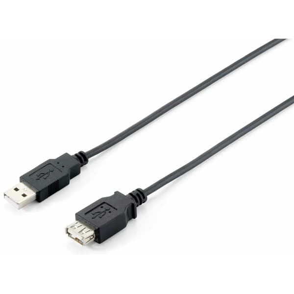 USB-forlængerkabel Equip 128852 Sort 5 m