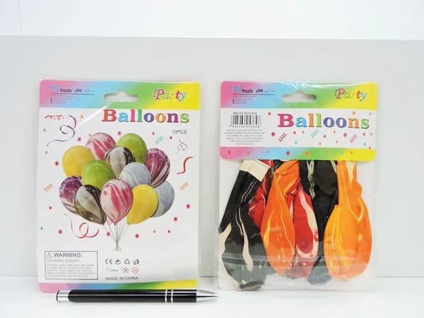 Set med färgade ballonger 30cm, 10 st BSC-648