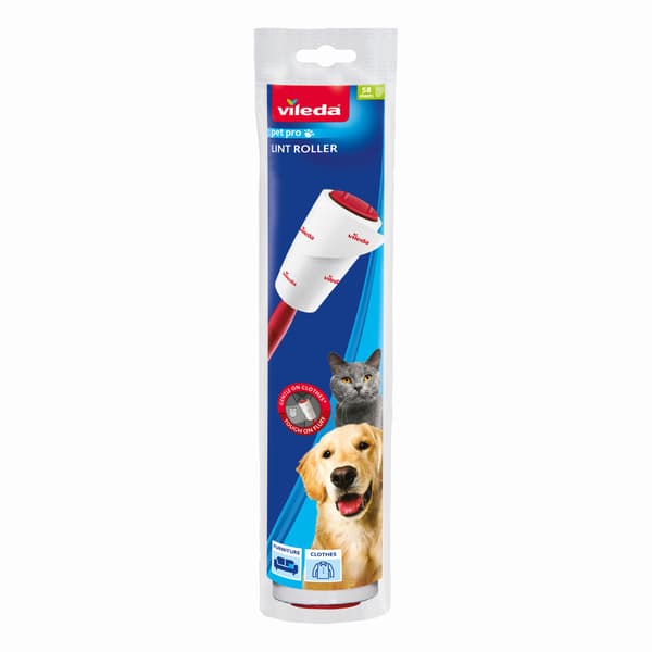 Vileda Pet Pro Roller til fjernelse af hår, hår og snavspartikler