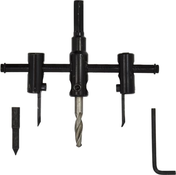 Justerbar hulsav 30-120 mm til gipsplader, træ (5/50)